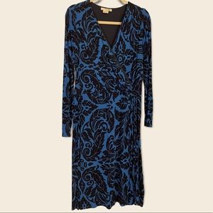 Boden long-sleeved wrap dress